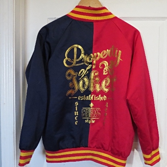 DC Comics Harley Quinn Suicide Squad Bomber Jacket XL women’s - Picture 1 of 6